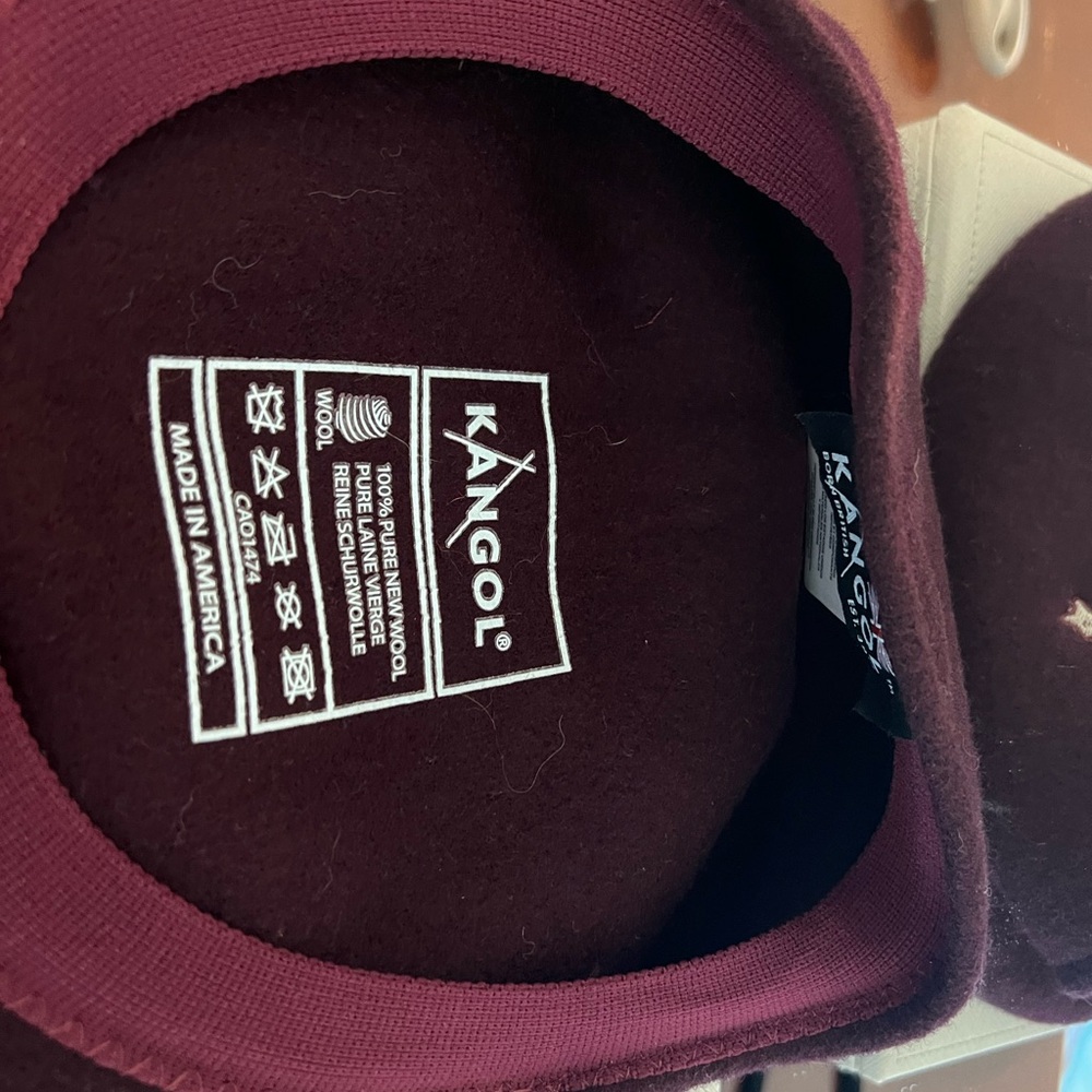 Kangol Deep Burgundy Wool newsboy  Cap
